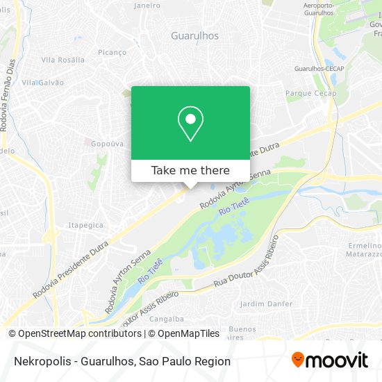 Mapa Nekropolis - Guarulhos