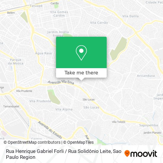 Mapa Rua Henrique Gabriel Forli / Rua Solidônio Leite