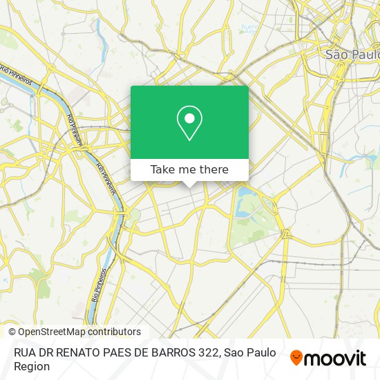 RUA DR RENATO PAES DE BARROS 322 map