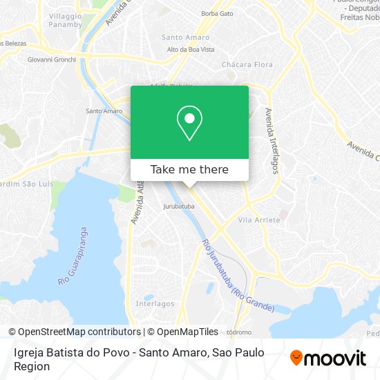 Igreja Batista do Povo - Santo Amaro map