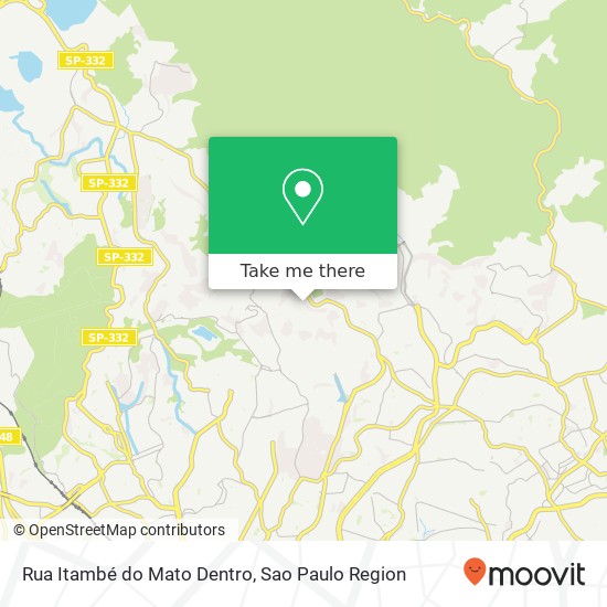 Mapa Rua Itambé do Mato Dentro