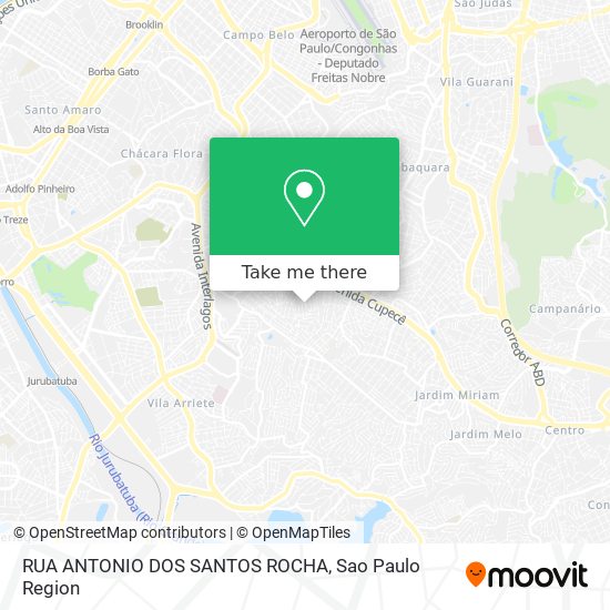 RUA ANTONIO DOS SANTOS ROCHA map