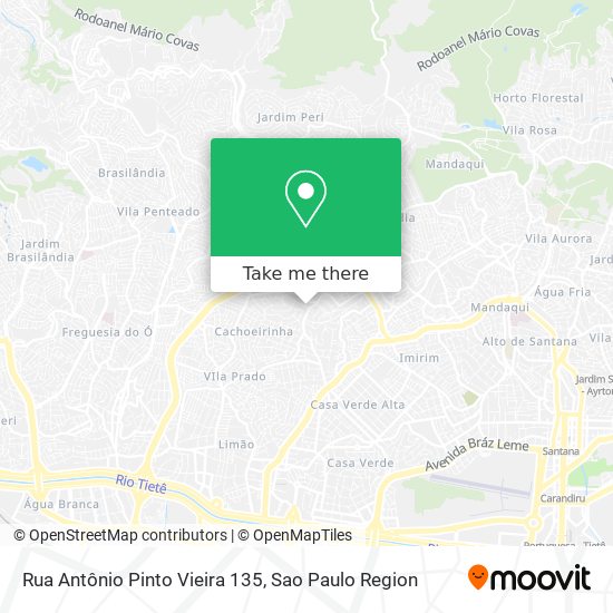 Rua Antônio Pinto Vieira 135 map