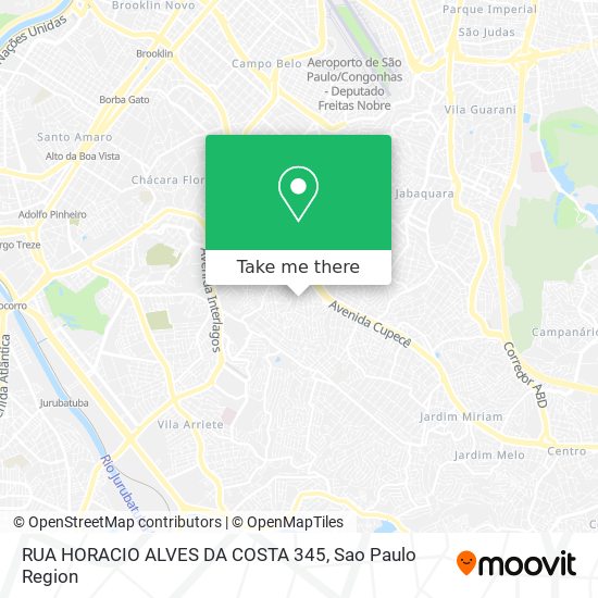 Mapa RUA HORACIO ALVES DA COSTA 345