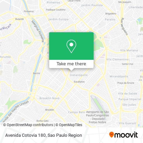 Mapa Avenida Cotovia 180