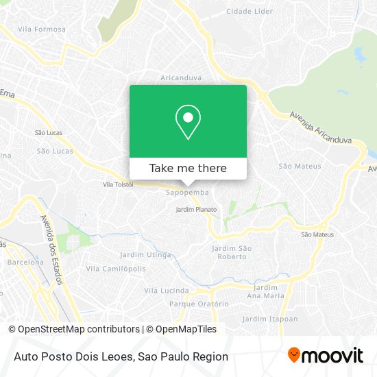 Auto Posto Dois Leoes map