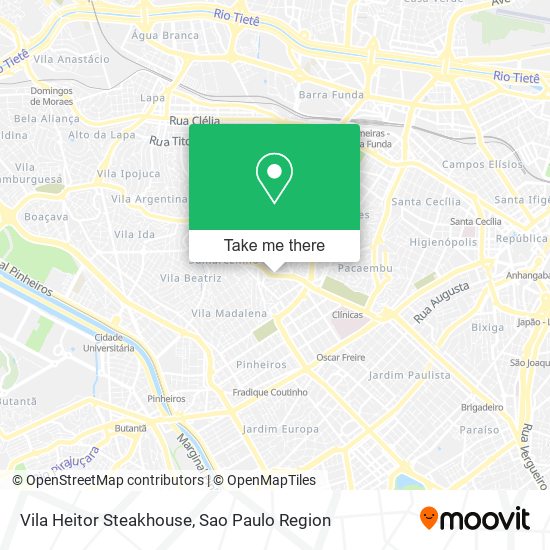 Vila Heitor Steakhouse map