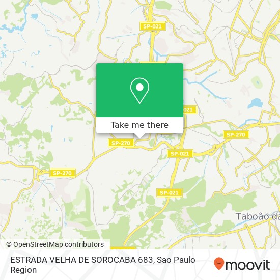 Mapa ESTRADA VELHA DE SOROCABA 683