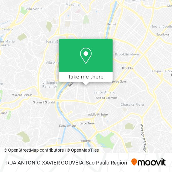 RUA ANTÔNIO XAVIER GOUVÊIA map
