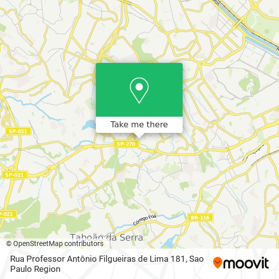 Mapa Rua Professor Antônio Filgueiras de Lima 181