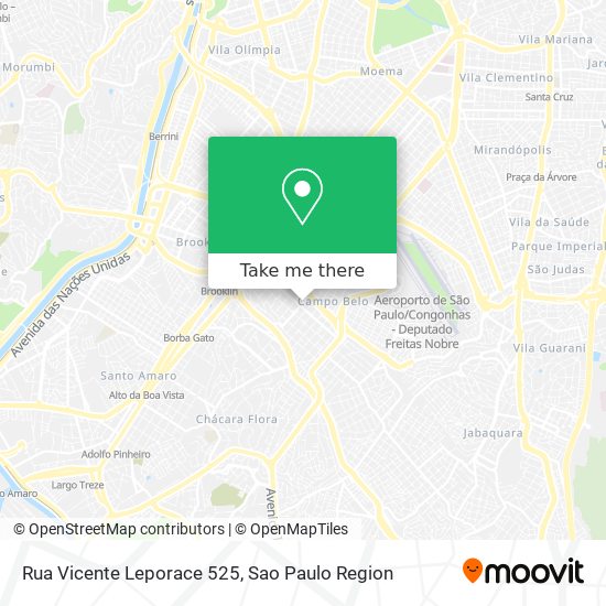Rua Vicente Leporace 525 map