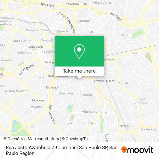 Rua Justo Azambuja  79   Cambuci   São Paulo   SP map