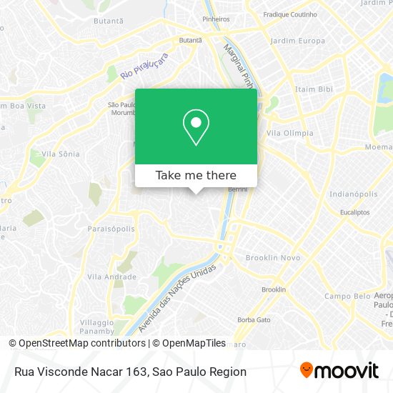 Mapa Rua Visconde Nacar 163