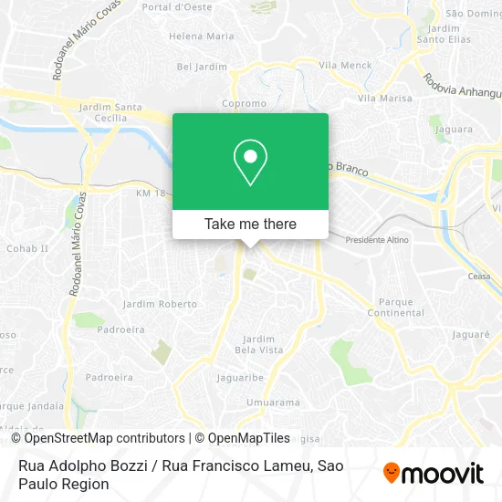 Rua Adolpho Bozzi / Rua Francisco Lameu map