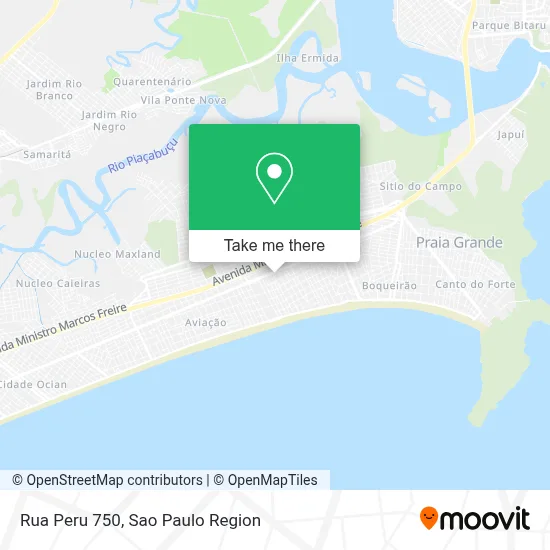 Rua Peru 750 map