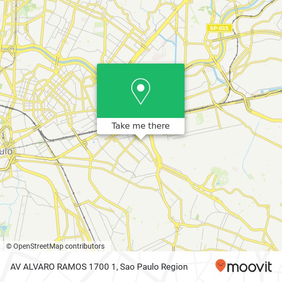 AV ALVARO RAMOS  1700 1 map