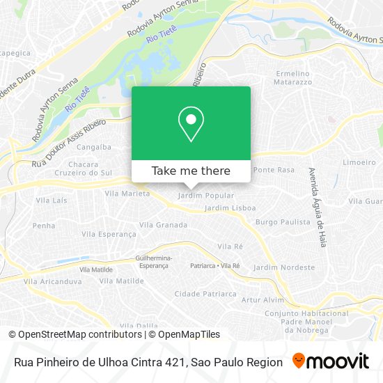 Rua Pinheiro de Ulhoa Cintra 421 map