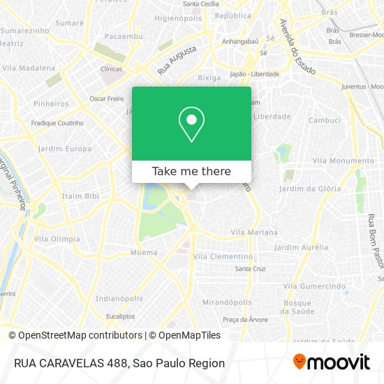 Mapa RUA CARAVELAS 488