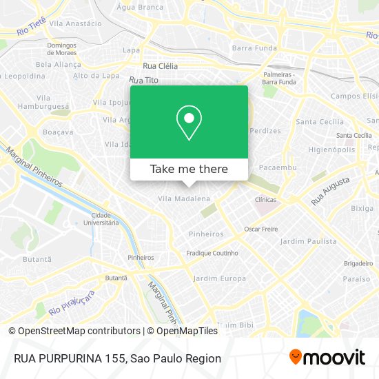 RUA PURPURINA 155 map