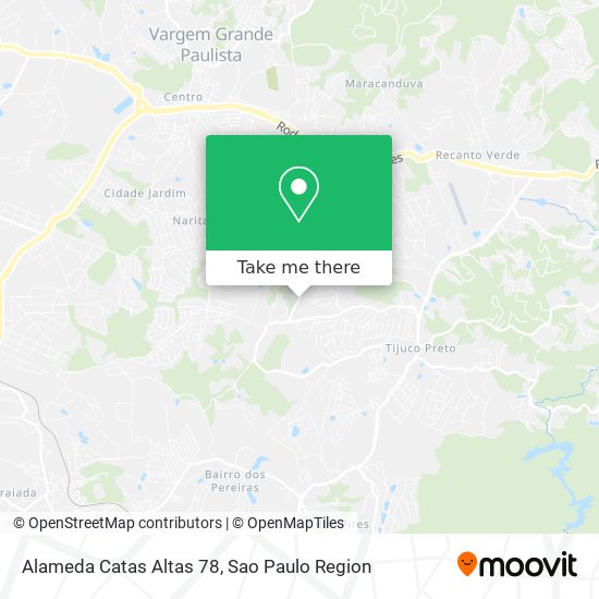 Alameda Catas Altas 78 map