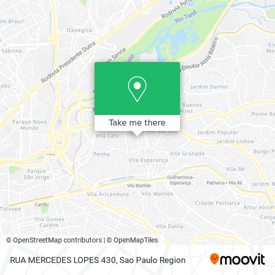 RUA MERCEDES LOPES 430 map