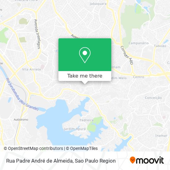 Mapa Rua Padre André de Almeida