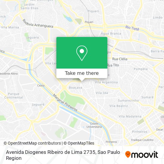 Avenida Diogenes Ribeiro de Lima 2735 map