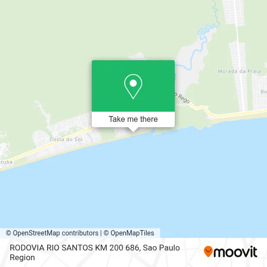 RODOVIA RIO SANTOS  KM 200 686 map