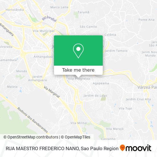 RUA MAESTRO FREDERICO NANO map