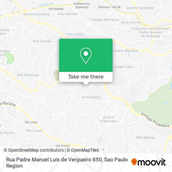 Rua Padre Manuel Luís de Vergueiro  850 map