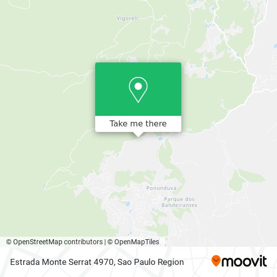 Estrada Monte Serrat 4970 map