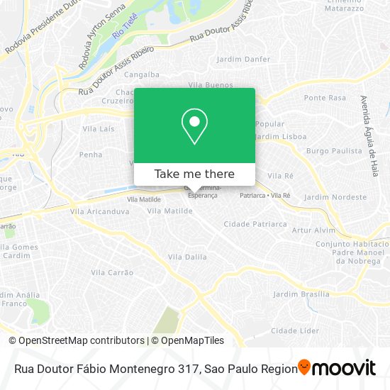 Rua Doutor Fábio Montenegro 317 map
