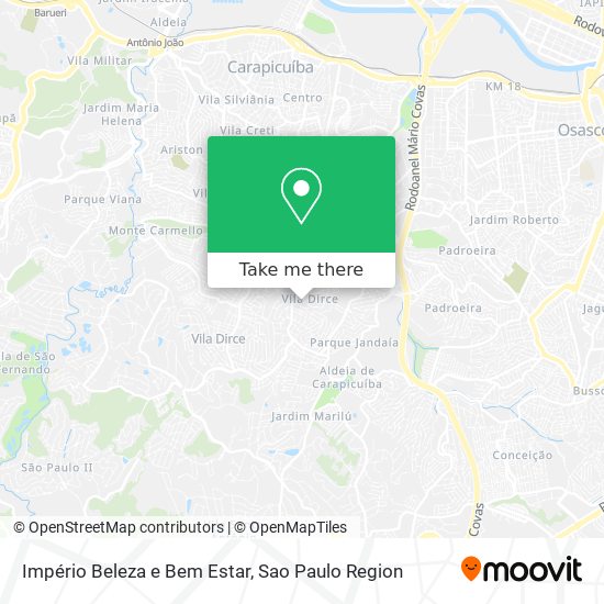 Império Beleza e Bem Estar map