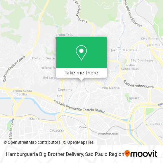Hamburgueria Big Brother Delivery map