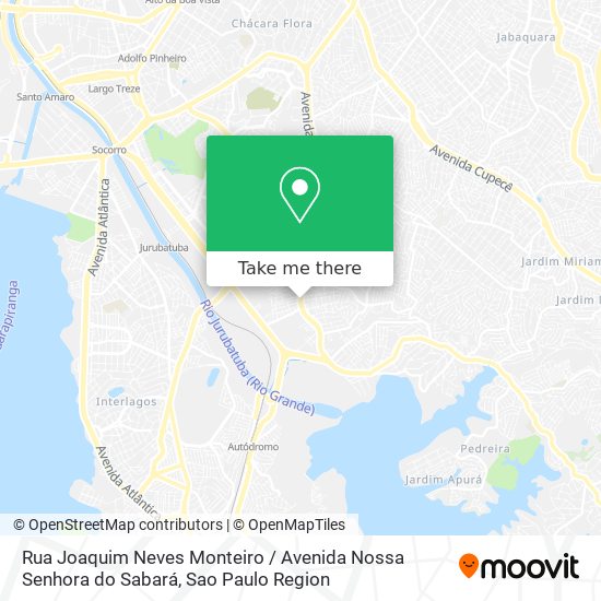 Rua Joaquim Neves Monteiro / Avenida Nossa Senhora do Sabará map