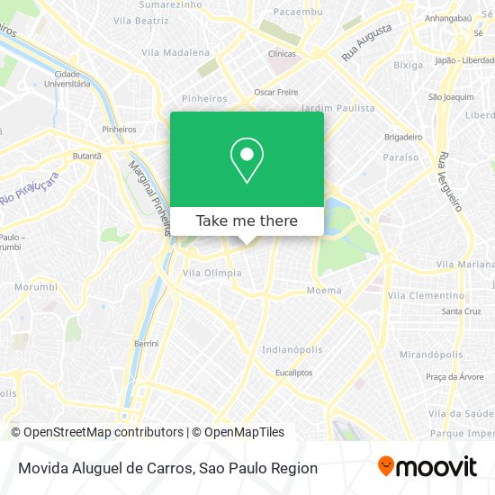 Movida Aluguel de Carros map