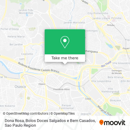 Dona Rosa, Bolos Doces Salgados e Bem Casados map