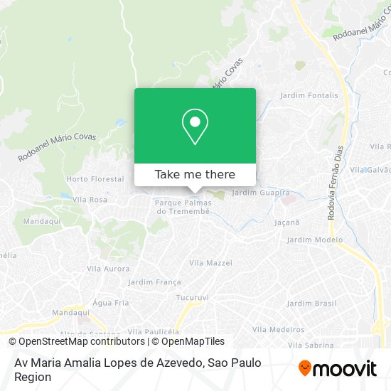 Av Maria Amalia Lopes de Azevedo map