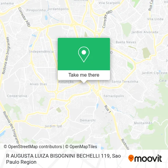 R AUGUSTA LUIZA BISOGNINI BECHELLI 119 map