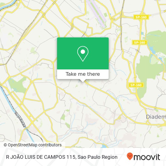 R JOÃO LUIS DE CAMPOS 115 map