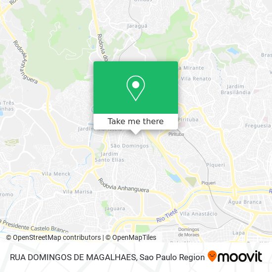 RUA DOMINGOS DE MAGALHAES map