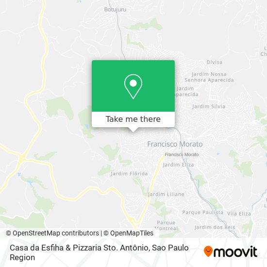 Mapa Casa da Esfiha & Pizzaria Sto. Antônio