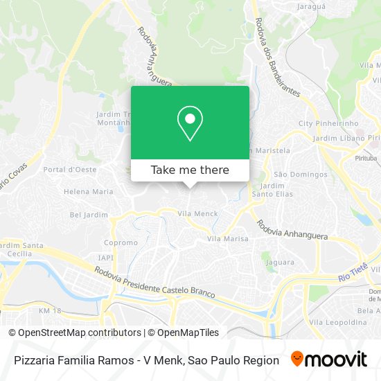 Mapa Pizzaria Familia Ramos - V Menk