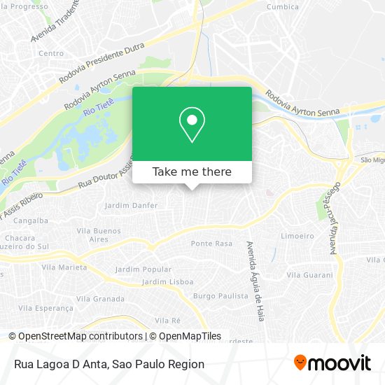 Rua Lagoa D Anta map