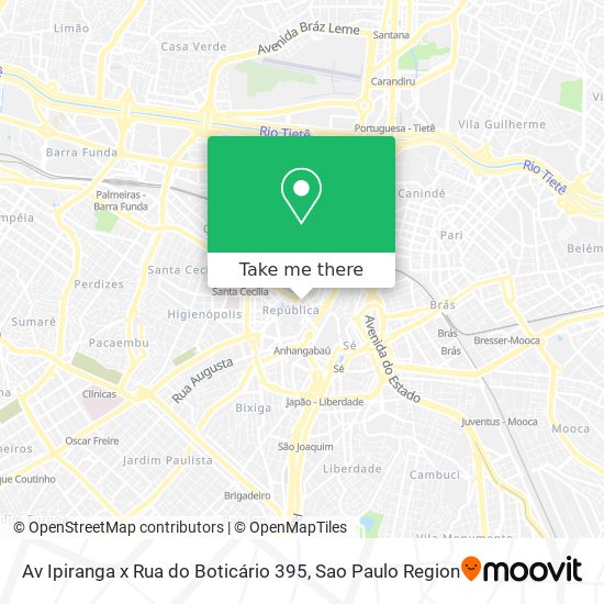 Av Ipiranga x Rua do Boticário 395 map