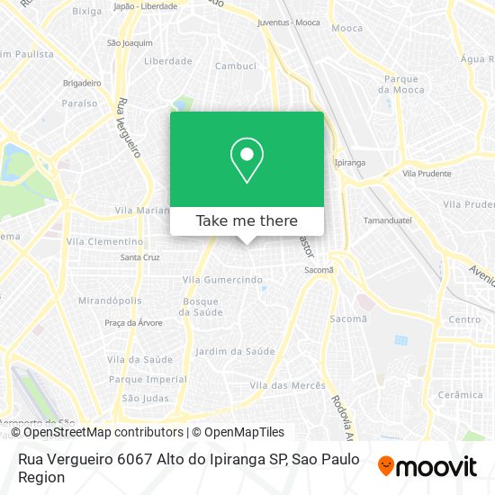 Rua Vergueiro  6067   Alto do Ipiranga SP map