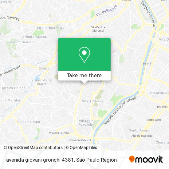 avenida giovani gronchi 4381 map