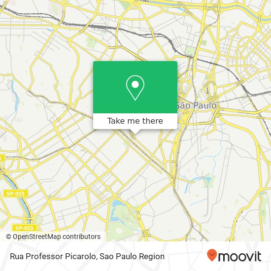 Rua Professor Picarolo map