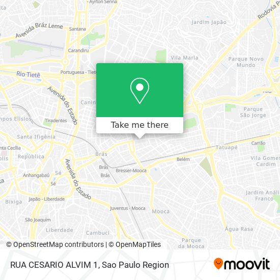 RUA CESARIO ALVIM 1 map