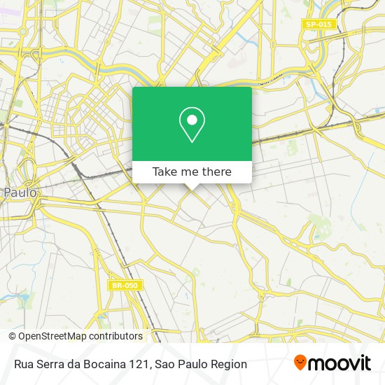 Mapa Rua Serra da Bocaina 121